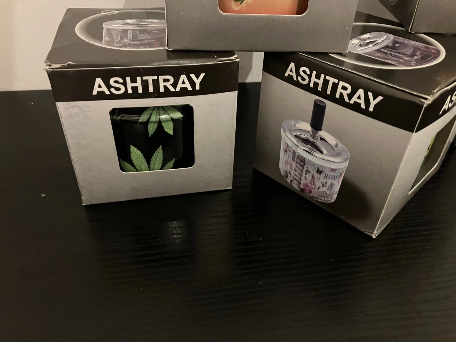 Smokeless Pushdown Spinning Ashtray Mini - Image 3