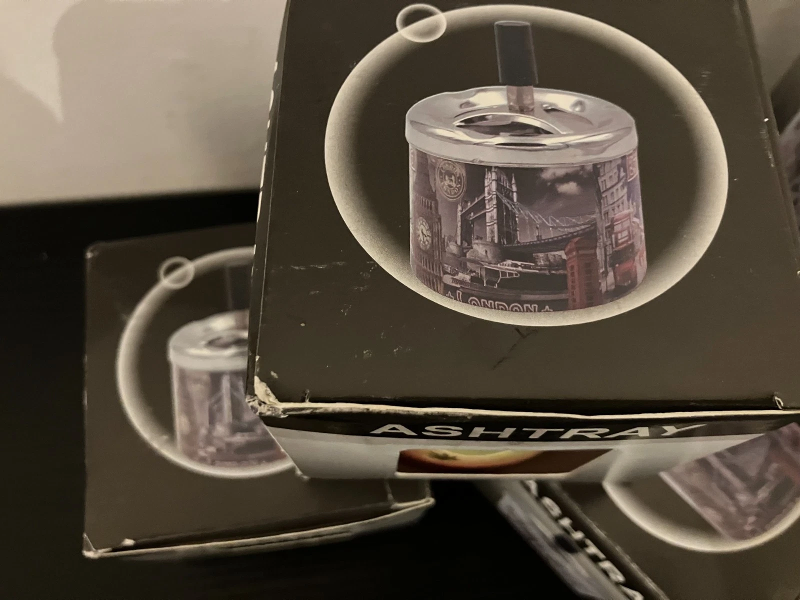 Smokeless Pushdown Spinning Ashtray Mini - Image 4